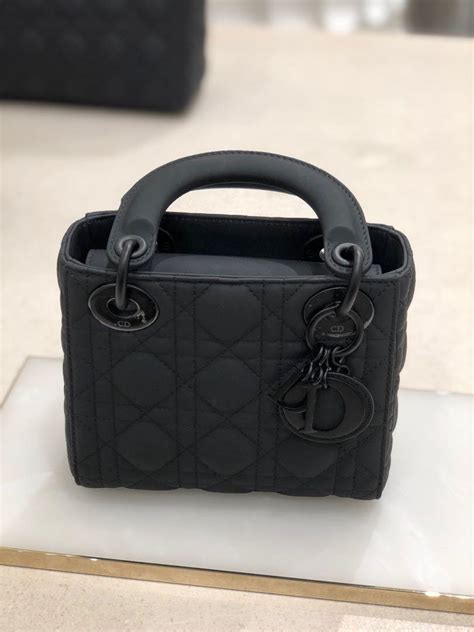 lady dior mini black matte|Lady Dior bag.